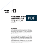 Principles of Boundary Determination: Robert Lee Mccomb, Pls Julian, Ca