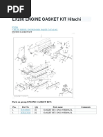 Ex200 6bd1 Engine Gasket Kit Hitachi