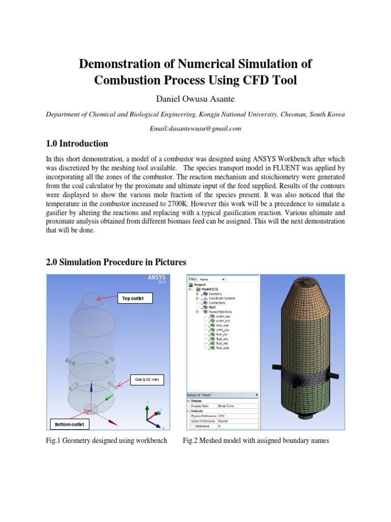 Combustion Process Simulation PDF Gasification Applied And
