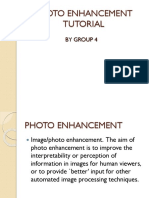 Photo Enhancement Tutorial: by Group 4