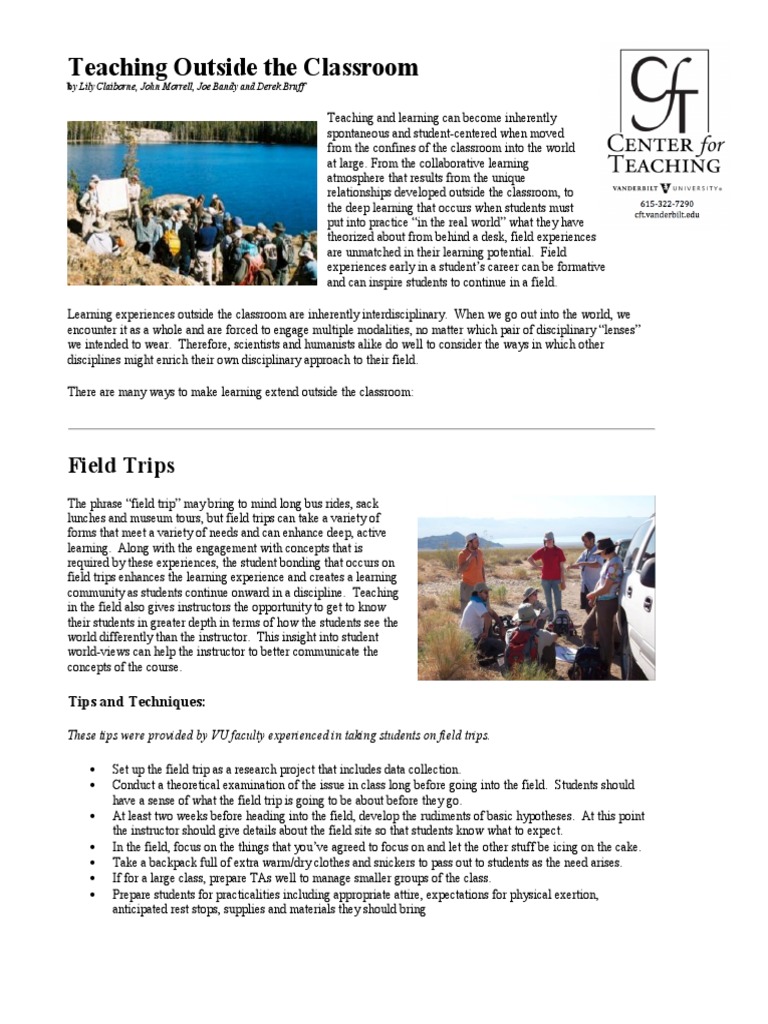 Enhancing Learning Beyond the Classroom | PDF | International Student ...