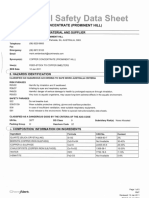 MSDS Copper Concentrate Prominent Hill PDF