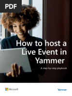 How to Host a Live Event in Yammer Playbook