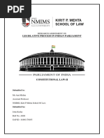 Legislative Process in Parliament