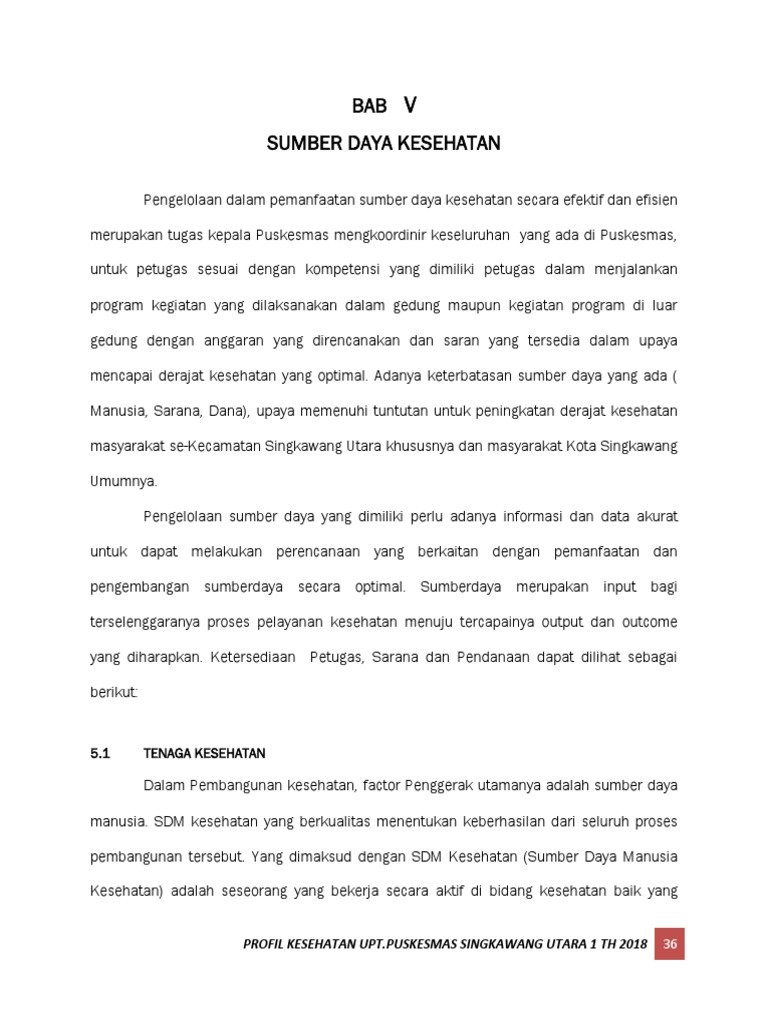 Bab Sumber Daya Kesehatan Pdf