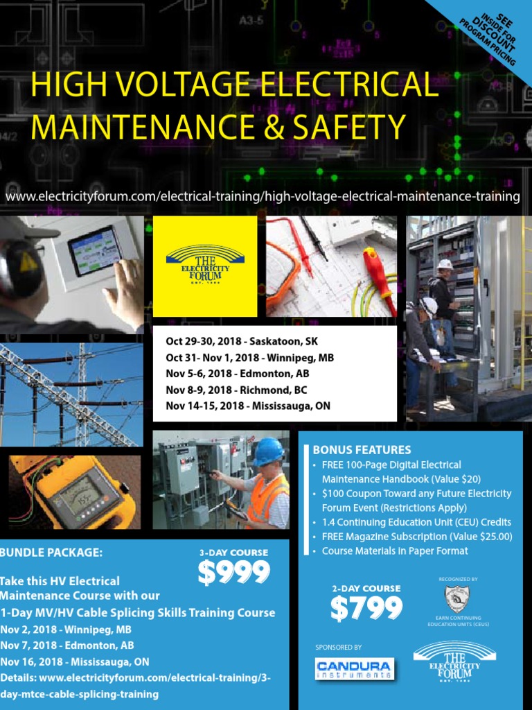 High Voltage Electrical Maintenance Course | PDF | Fuse (Electrical ...