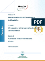 Módulo 14: Internacionalización Del Derecho en Su Ámbito Público