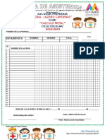 Lista de Asistencia Club