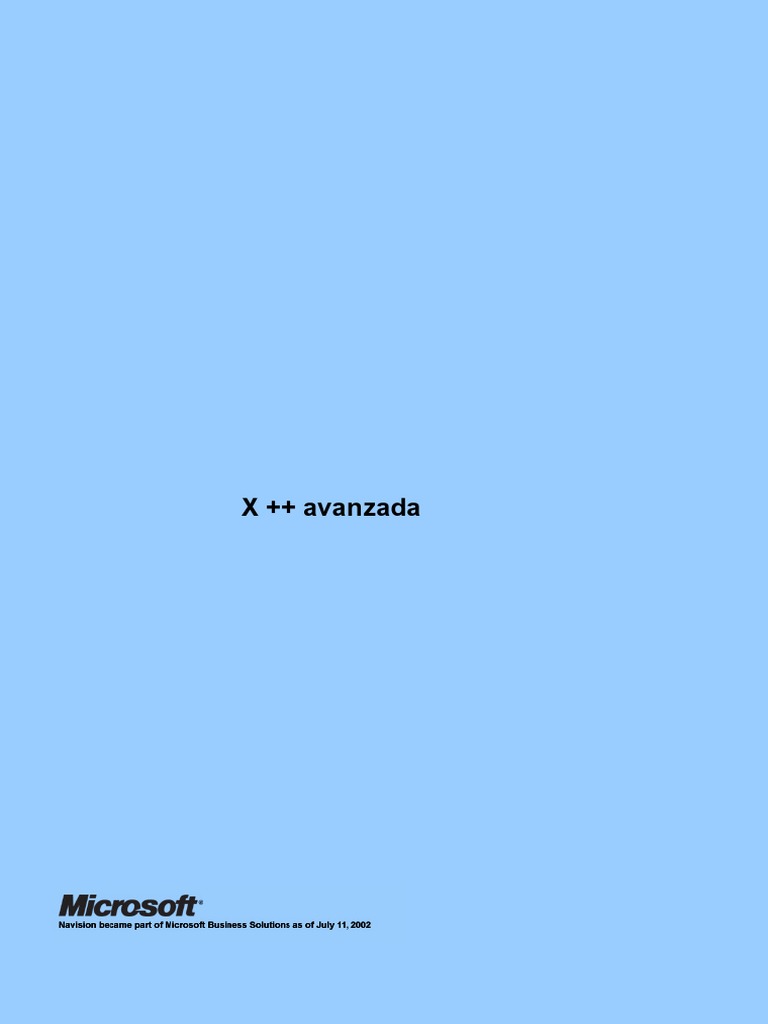 X++ Español | PDF | Entorno de desarrollo integrado | Objeto (informática)