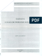 Sahada Folklor Derleme Kılavuzu (Istanbul-1997)
