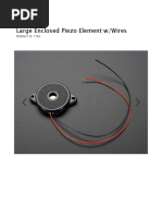 Large Enclosed Piezo Element W/wires: Product Id: 1739