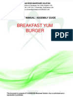 Breakfast Yum Burger: Product Manual / Assembly Guide