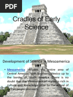 Cradles of Early Science