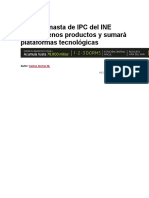 Nueva Canasta de IPC Del INE Tendrá Menos Productos y Sumará Plataformas Tecnológicas