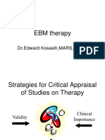 EBM Therapy: DR - Edward Kosasih, MARS, PA, DK