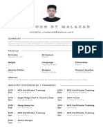 Carl John Dy Malacad CV