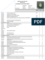 Academic Evaluation Sheet PDF