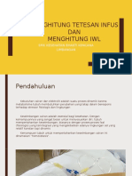 Kebutuhan Cairan IWL Dan Menghitung Tetes Infus