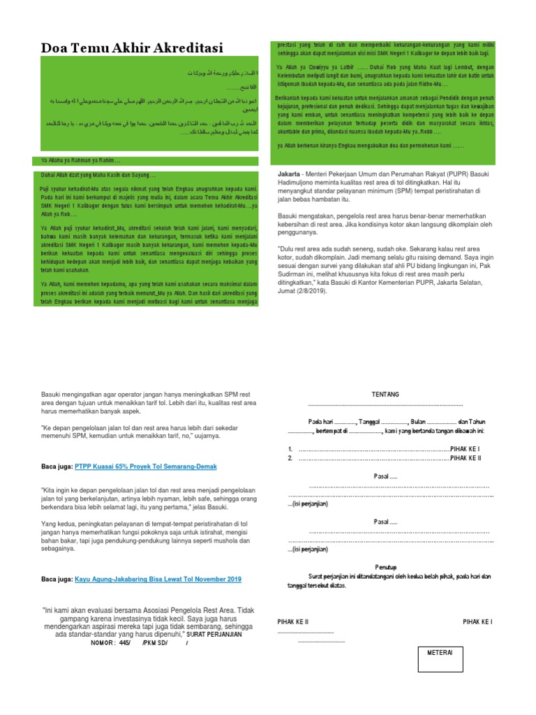 Doa Setelah Akreditasi Pdf