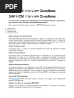 SAP HCM Interview Questions