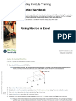 OpenSTAADFundamentals PracticeWorkbook3 Working With Excel PDF