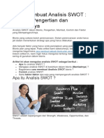 Cara Membuat Analisis SWOT