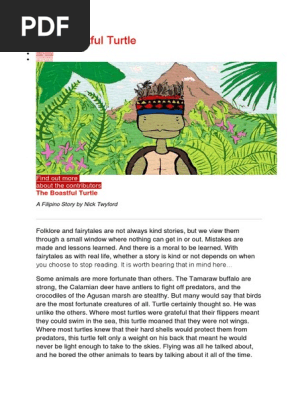 24 The Boastful Turtle Turtle