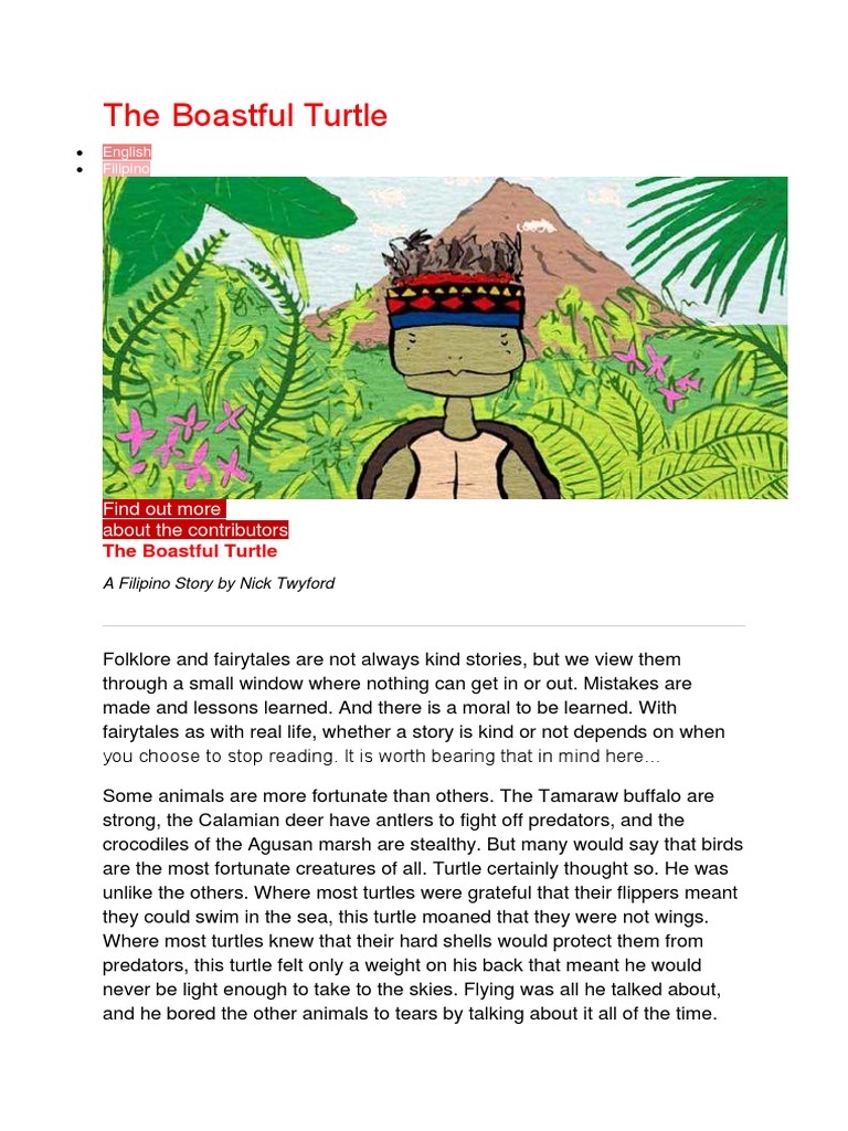 The Boastful Turtle: Find Out More About The Contributors | PDF | Turtle