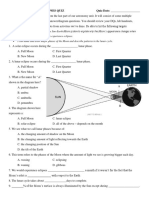 Moon and Eclipses Quiz Review