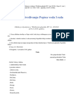 Odluku o Utvrđivanju Popisa Voda I Reda 83-2010