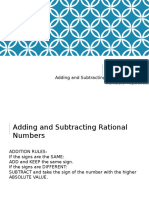 L1 Adding and Subtracting Rational Numbers