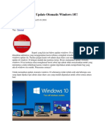 Cara Mematikan Update Otomatis Windows 10