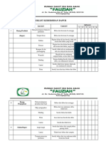 Ceklist Kebersihan Dapur