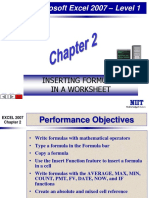 Microsoft Excel 2007 - Level 1: Inserting Formulas in A Worksheet