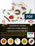 Taller de Cocina Creativa para Niños y Adolescentes para Personas Con Tea Bueno