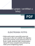 Elektronski Potpis I Sertifikat U Srbiji