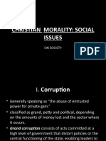 Christian Morality: Social Issues: On Society