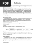 Systems of Mechatronics