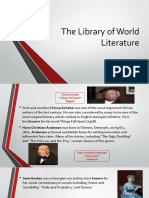 Library of World Literature's Most Famous Authors