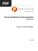 Percona XtraBackup 2.4 Documentation