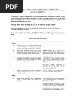 Curso de Extensão Em Biopolítica - Cronograma 2018.1