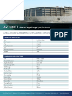 AZ 300FT: Deck Cargo Barge Specifications