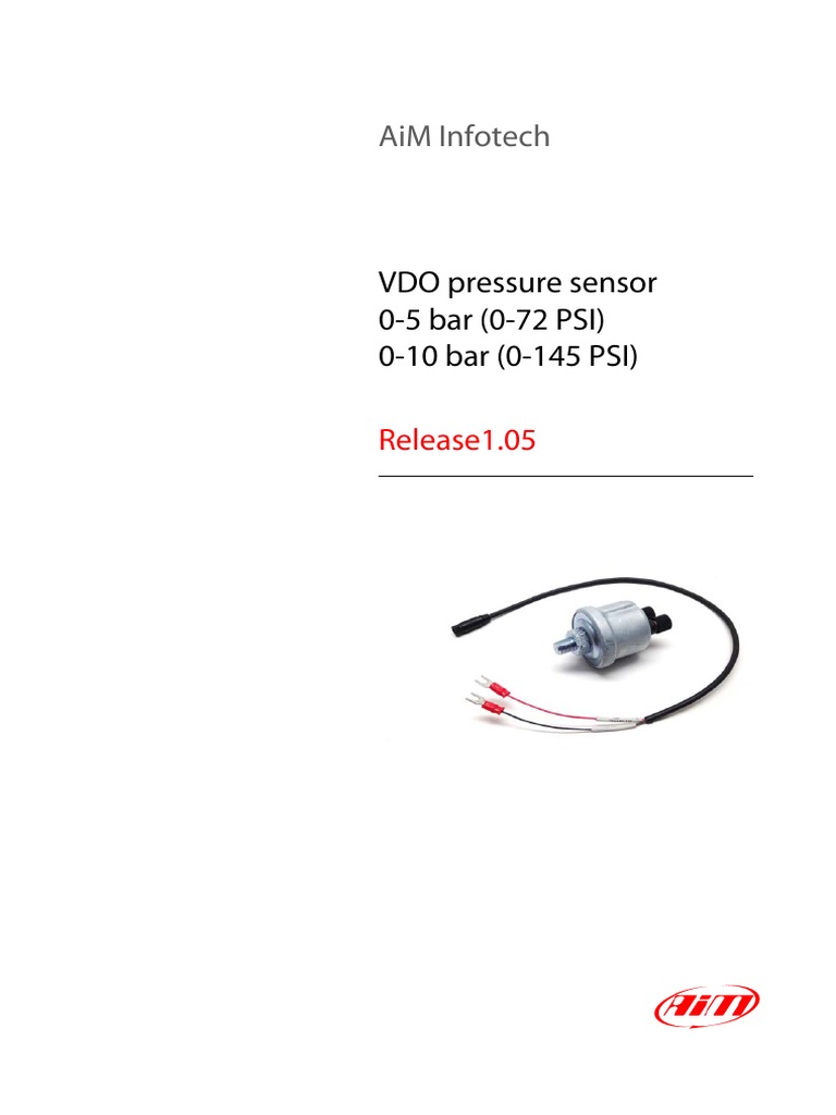 Vdo Pressure Sensor 0 10 Bar Datasheet Pdf Electrical Connector