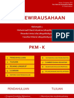 Pedoman PKM Kewirausahaan 2018