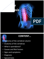 Lumbar Spondylosis