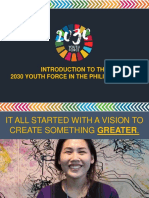 Introduction To The 2030 Youth Force in The Philippines Inc 2apr2019