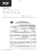 Formulario 14-02 IVSS: Registro Asegurado | PDF