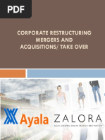 Corporate Restructuring Mergers and Acquisitions/ Take Over