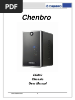 Chenbro: ES340 Chassis User Manual