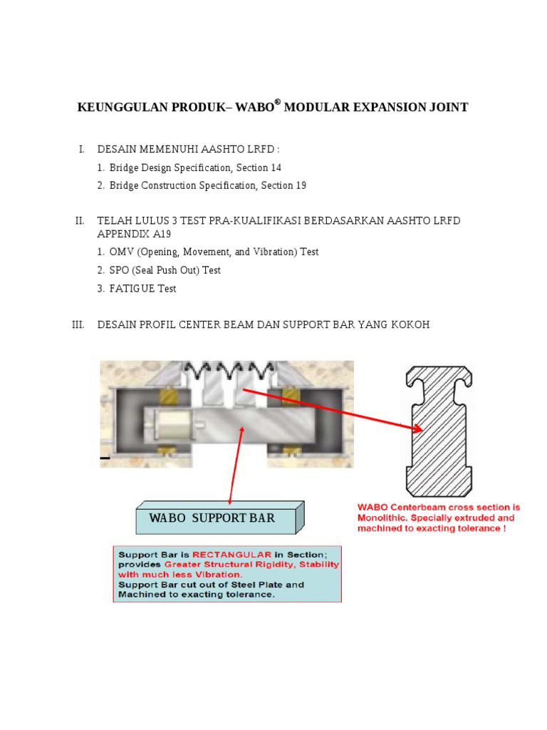Pt. Magdatama - Wabo Modular Joint | PDF | Beam (Structure ...